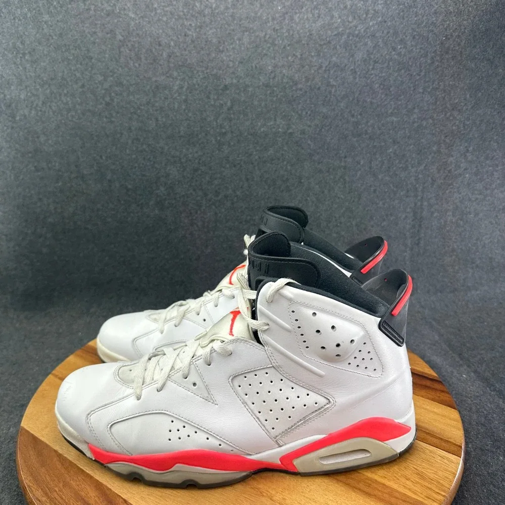 Air Jordan 6 Retro Infrared White Mens Size 14 2014 384664-123 White/Infrared